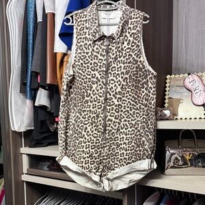 One Teaspoon Leopard Print Romper